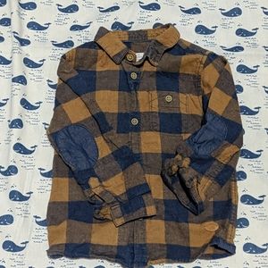 Zara plaid shirt 18-24M